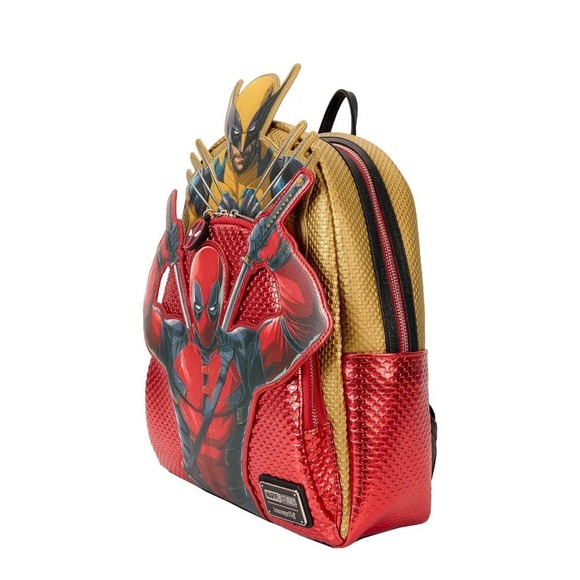 NWT Loungefly Deadpool Wolverine Marvel Iconic Backpack HTF main image 6